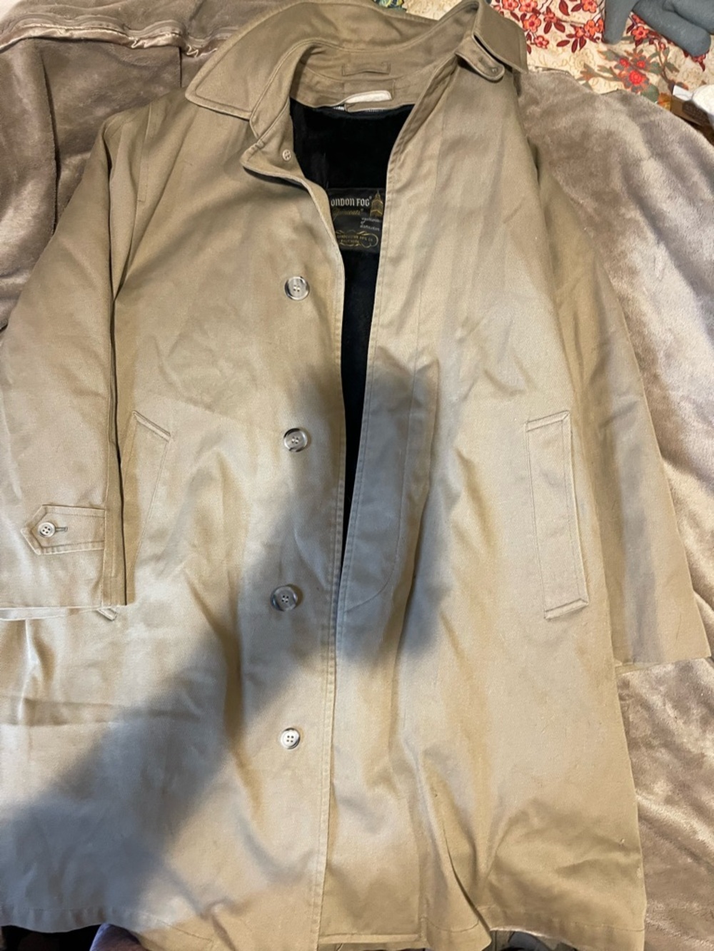 London Fog Khaki Trench Coat